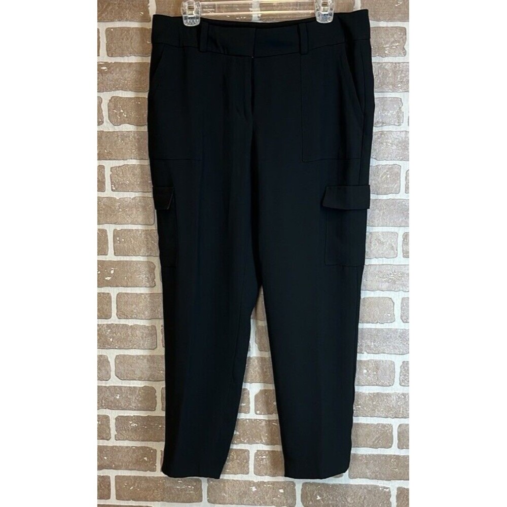 Ann Taylor Trouser Pants Black Size 10 side pockets